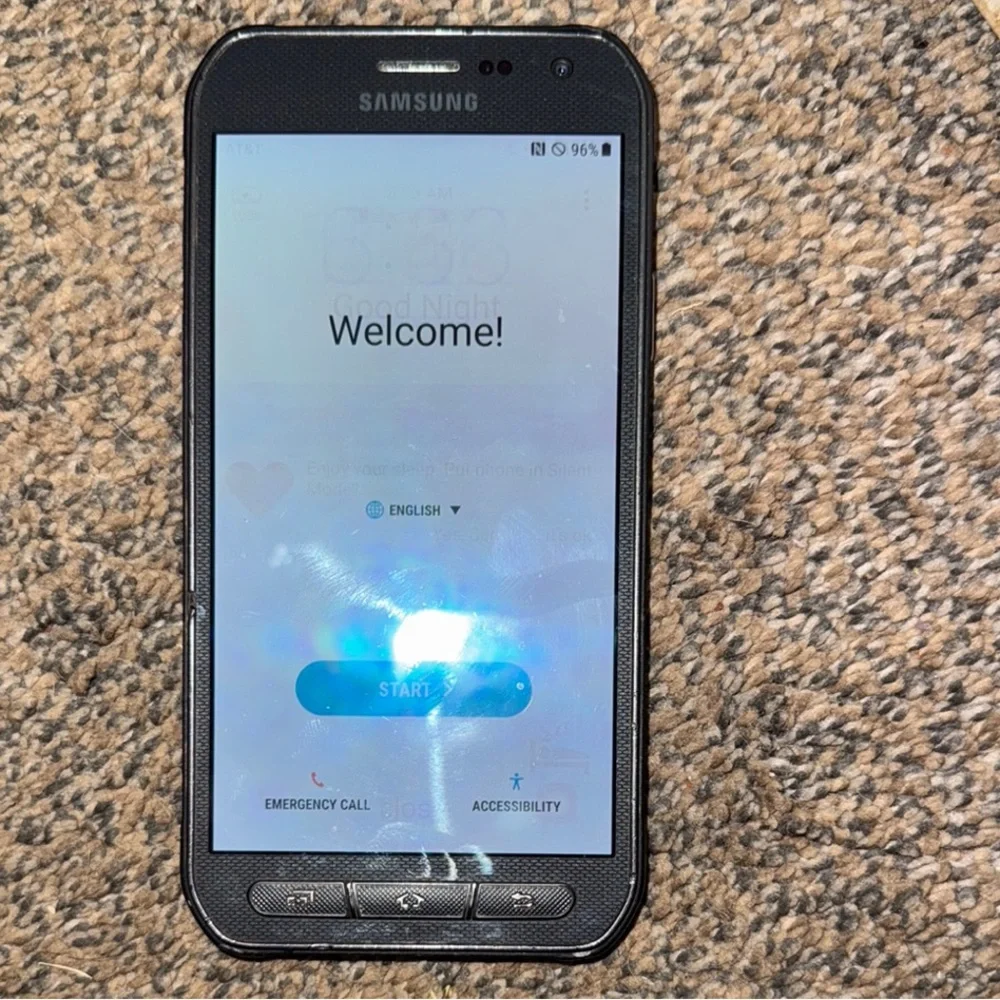 Samsung S6 Active- 32 gb/Black Smartphone Sleek Design-Works Great